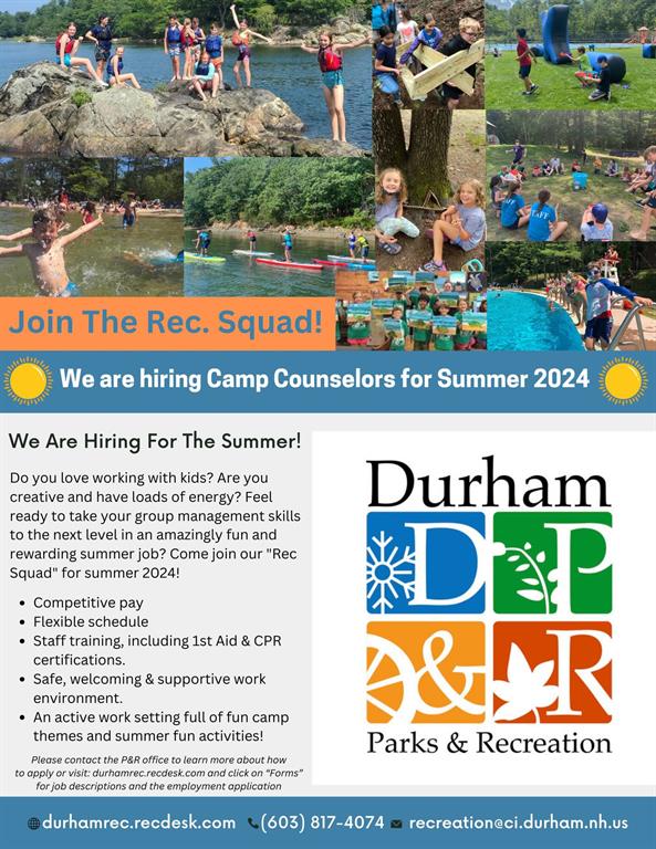 Town of Durham Parks & Recreation Durham Parks and Recreation